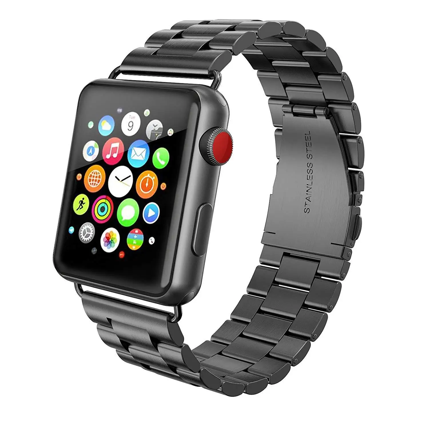 Металлический ремешок с пряжкой из нержавеющей стали для iwatch серии 4 3 2 1 Apple Watch band