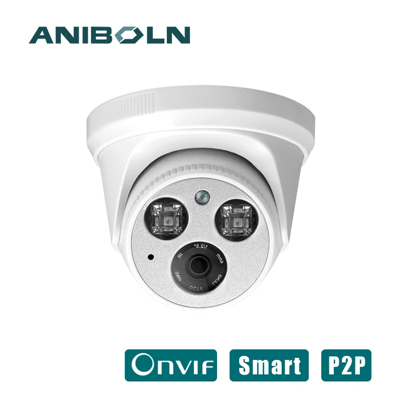 POE 2MP IP камера для помещений CCTV поддерживает ночную версию 1080P 960P 25fps H.265 3 6 мм