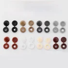 100 шт. украшения мебели Защитная крышка гайка пряжки болт крышки стальной шарнир пластиковая винтовая крышка раскладывающаяся застежка