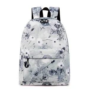 Женский рюкзак CIKER с китайскими чернилами и стиркой, школьный ранец с цветочным рисунком лотоса для девочек-подростков, дорожная сумка