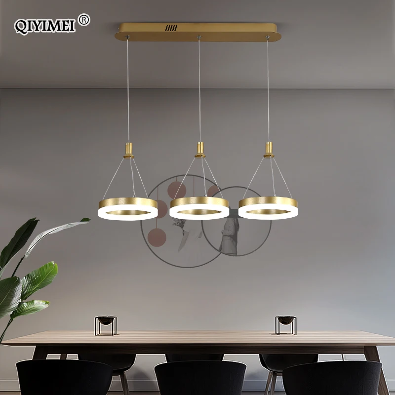 Белый черный светодиодный подвесной светильник для столовой кухни