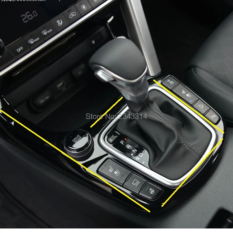 Автомобильные аксессуары для Kia Seltos, автомобильная коробка передач, крышка переключения передач, Стайлинг, наклейка, покрытие, автозапчасти, автомобиль ABS, углеродное волокно