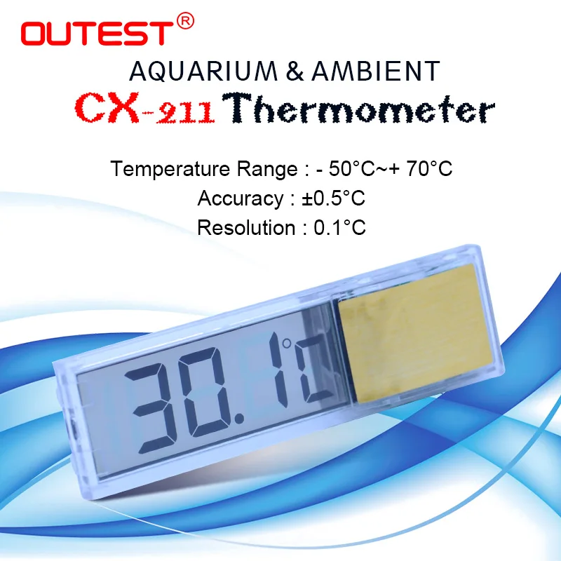 Мини lcd 3D цифровой измеритель температуры аквариума термометр гигрометр для