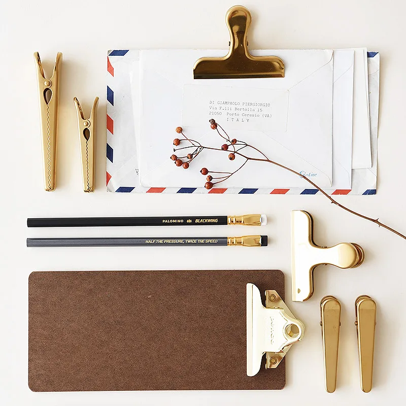 Винтажные латунные зажимы для купюр металлические Пружинные упаковки еды кофе