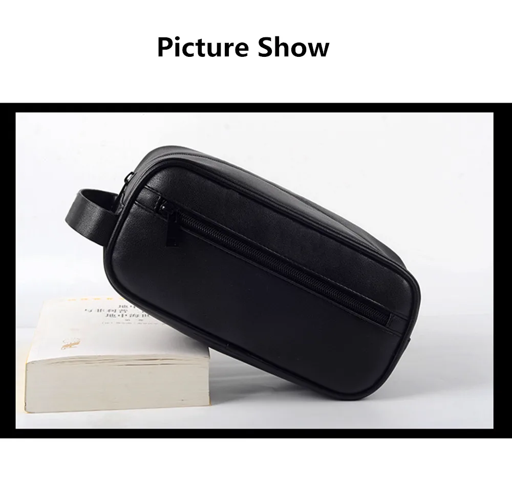 Новая простая косметичка из искусственной кожи водонепроницаемый Органайзер