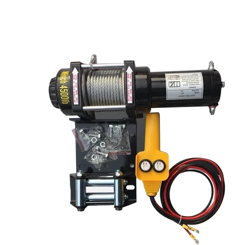 2000 lbs  electric winch 12V24V vehicle self-rescue off-road winch off-road vehicle on-board crane winch