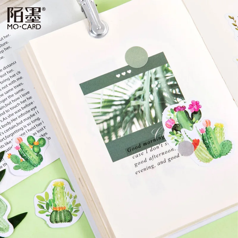 

46 Pcs/box Cute Succulent Plants Sealing Stickers Diy Diary Paper Lable Crafts Scrapbooking Decorative Stationery Sticker Pack