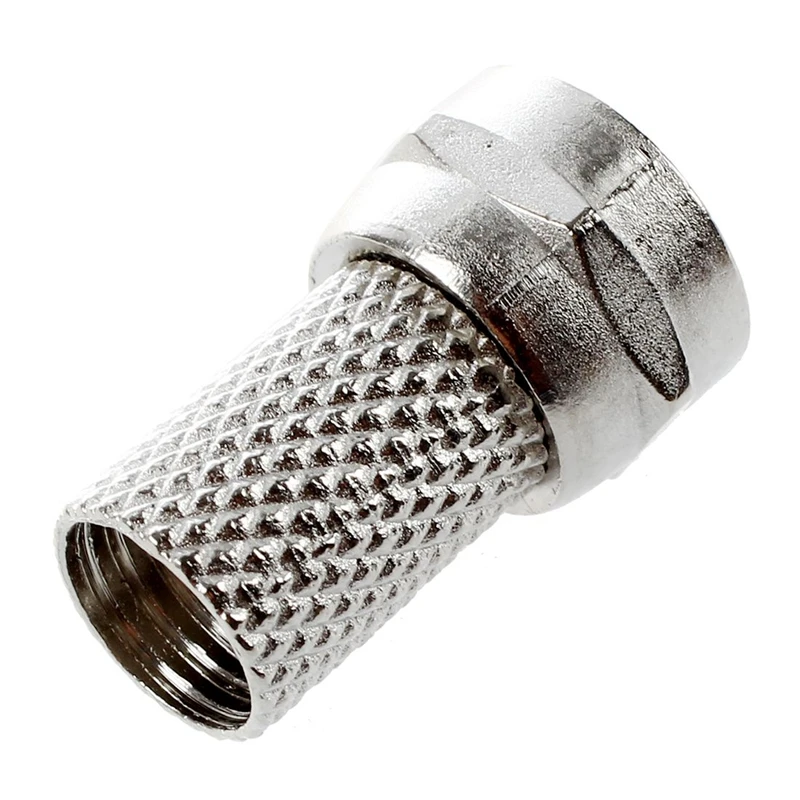 10 Pcs Twist-On RG6 RG-6 F TV Connector &amp 2 N Type Male Plug To Female RF Coaxial Adapter | Connectors