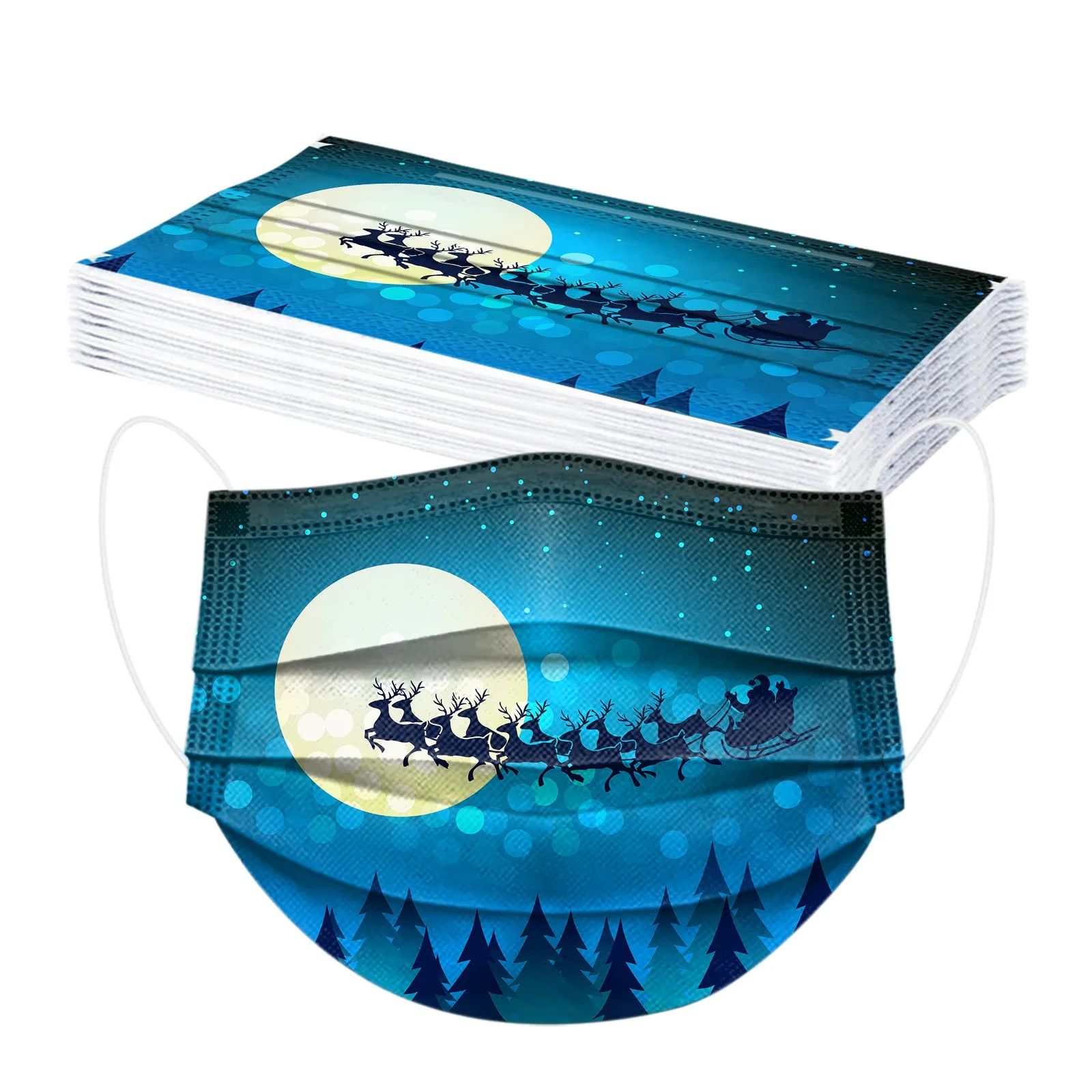 

10 шт., одноразовые маски унисекс для косплея на Хэллоуин