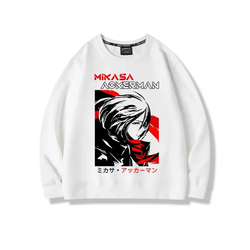 

Attack on Titan Hoodies Long Sleeve Unisex Male Female Print Harajuku Anime Sweatshirt Women Loose Casual Streetwears