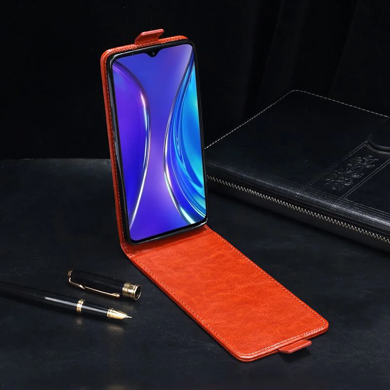 Вертикальный флип-из искусственной кожи чехол для Realme 6 X2 XT 5 Q 5s 5i 6i X Lite 3i 3 X50 2 Pro C3 C2s