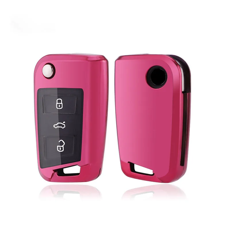 Чехол для автомобильного ключа из ТПУ и поликарбоната защитный чехол Volkswagen VW Golf 7