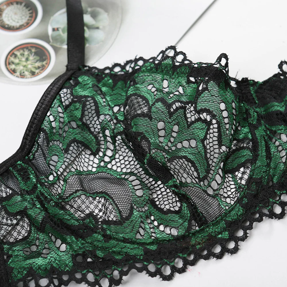 Женский прозрачный Ультратонкий комплект нижнего белья сетчатый сексуальный