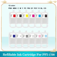 pfi 1700 pfi1700 refillable ink cartridge with chip for canon pro 2000 pro 4000 pro 6000 pro 6100 printer