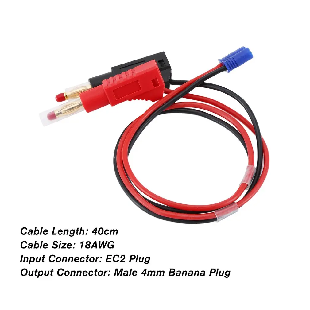 

Battery Balance Charging Adapter Cable, Charging Cable Silicone Drone Battery Balance Charging Adapter Black-red 1