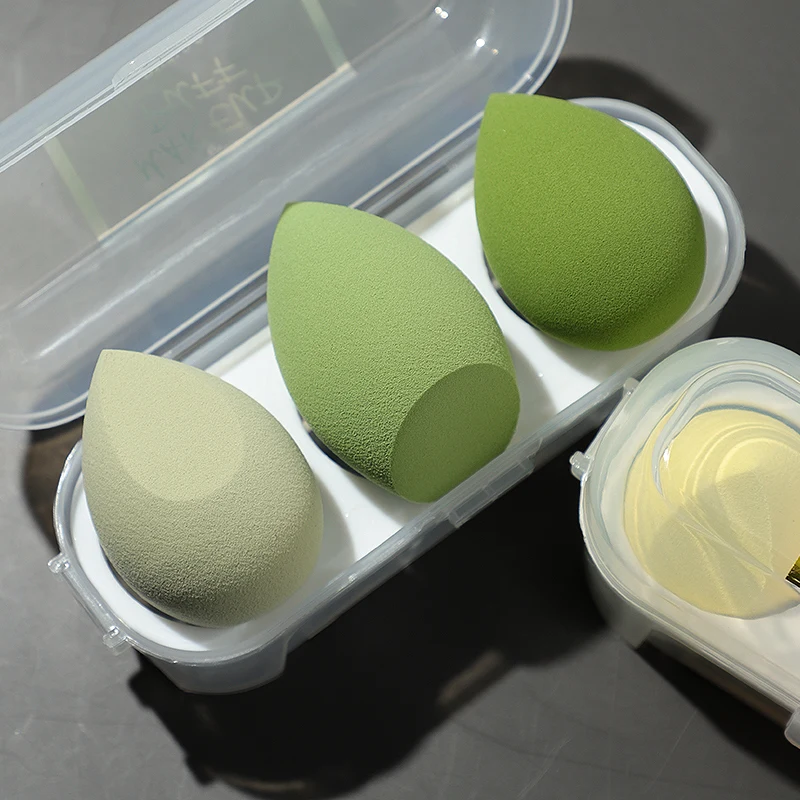 

3PiecesMaquiagem Esponja Puff Beleza Ovo Rosto FundaÃ§Ã£o Em PÃ³ Creme Esponjas CosmÃ©ticos Puff PÃ³ Puff Maquiagem Ferramenta Beleza