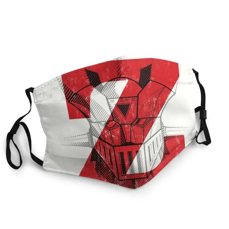 

Моющаяся аниме маска для лица Mazinger Z, для взрослых, НЛО, для мужчин, защита от смога, пылезащитный чехол, респиратор, маска для рта
