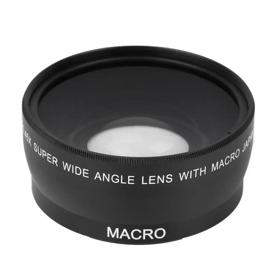 Универсальный металлический широкоугольный макрообъектив 0 45x55 мм для