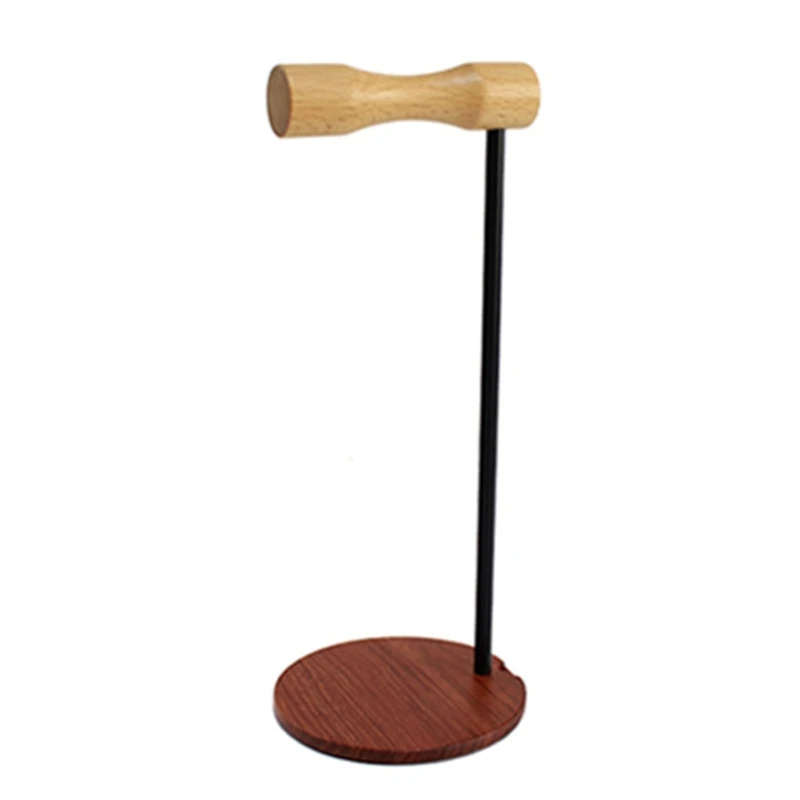 

Headset Holder Hanger Wooden Metal Earphone Display Rack Stand Home Office Headphone