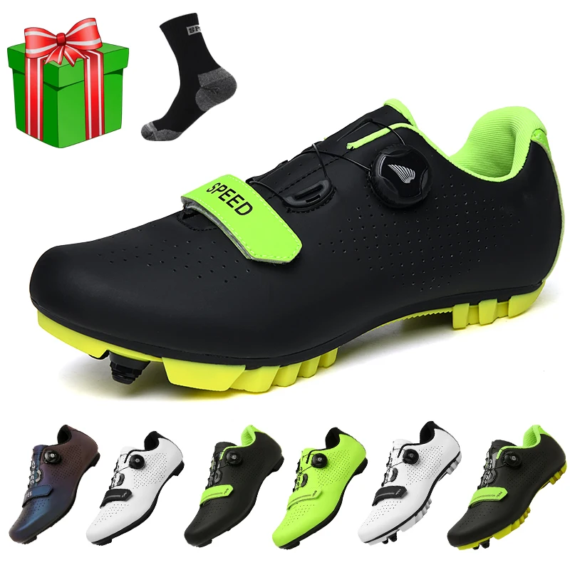 

Men Cycling Shoes Breathable Self-Locking 2021 New Mountain Bike Bicycle Racing Triathlon Sapatilha Ciclismo Mtb Sneakers Women