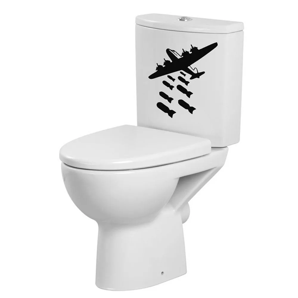 

Fighter Cartoon Toilettes Wall Sticker Mural Art Bathroom Toilet DIY