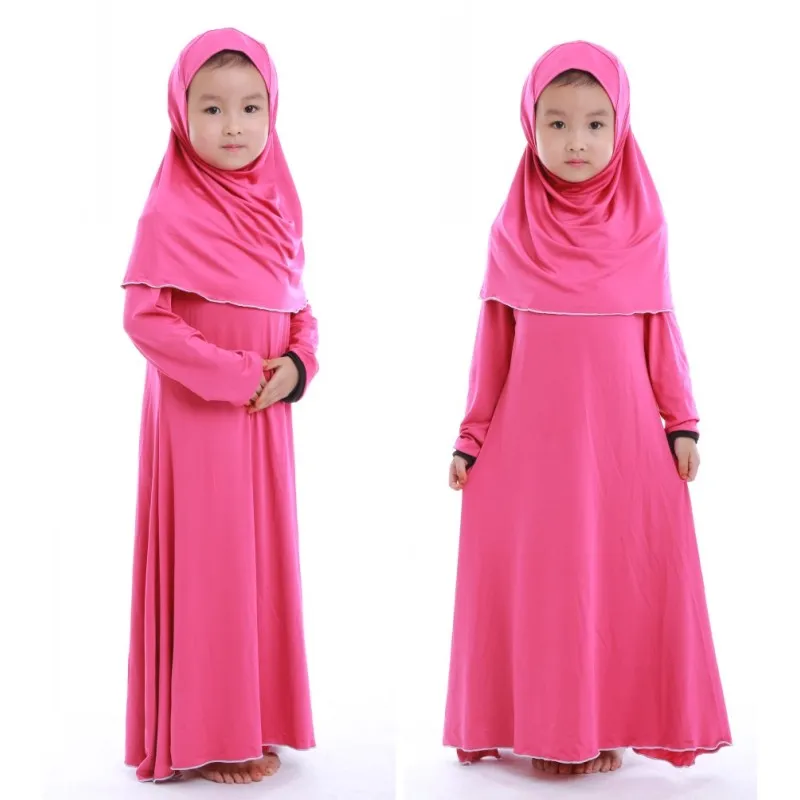 Мусульманское детское платье для девочек наряд хиджаб Абая арабский Дубай