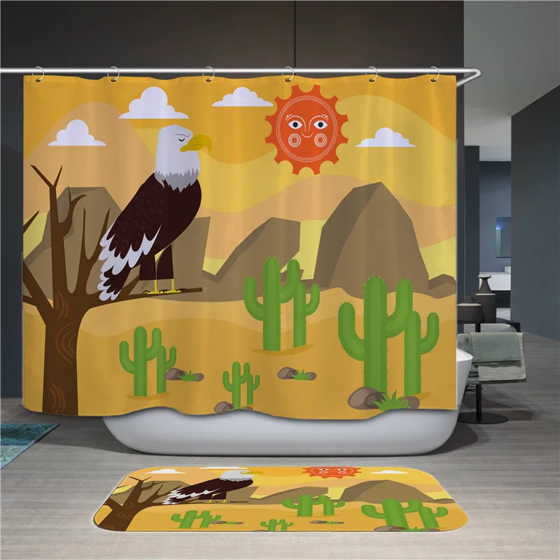 Аниме одна деталь водонепроницаемый занавеска для душа печать полиэстер Ткань