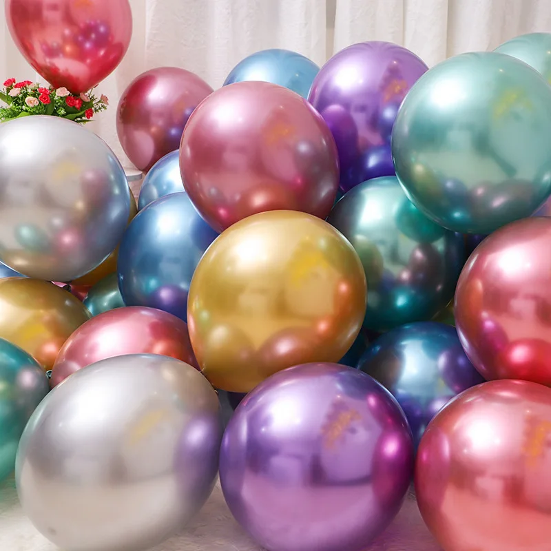 

10pcs 12 Inch Balloon Birthday Decoration Party Decor Globos Metalicos Balloon Pearlescent Wedding Party Decoration Arrangement