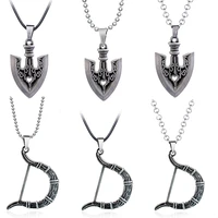 anime jojos bizarre adventure necklace metal killer queen bow arrow choker necklaces higashikata josuke cosplay jewelry