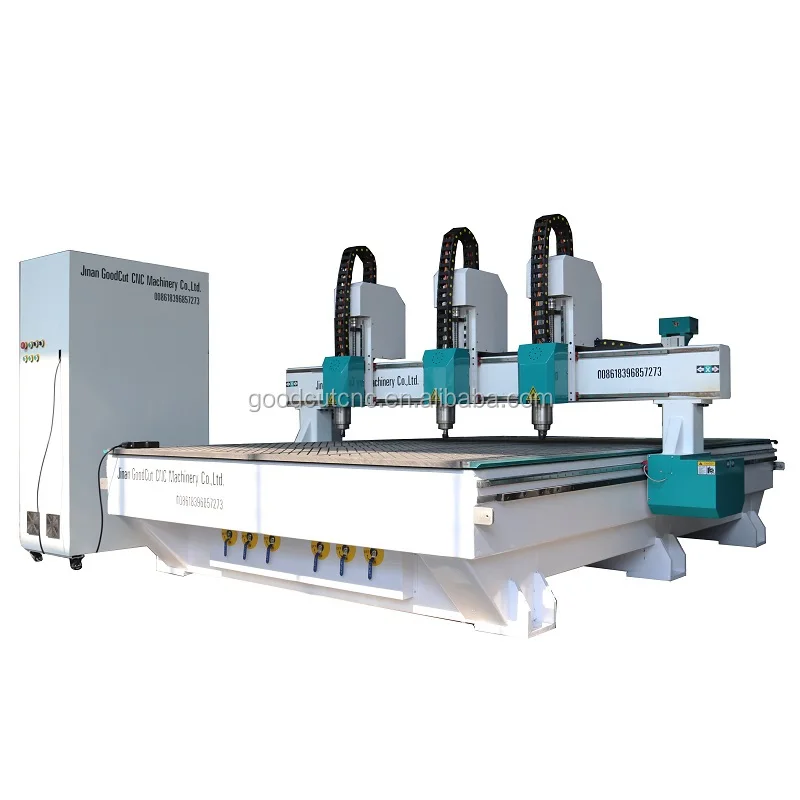

1325 1530 2030 2130 independent separate multi spindle cnc machine with free software