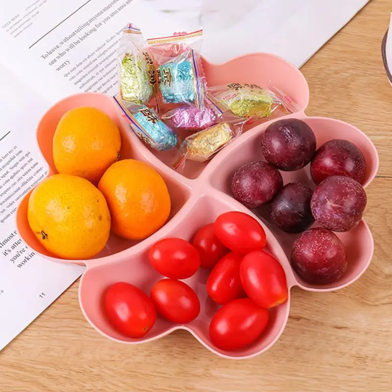 

Heart Shaped Fruit Platter Serving Tray Creative Plates Storage Box Container For Snacks Nuts Desserts D7WE