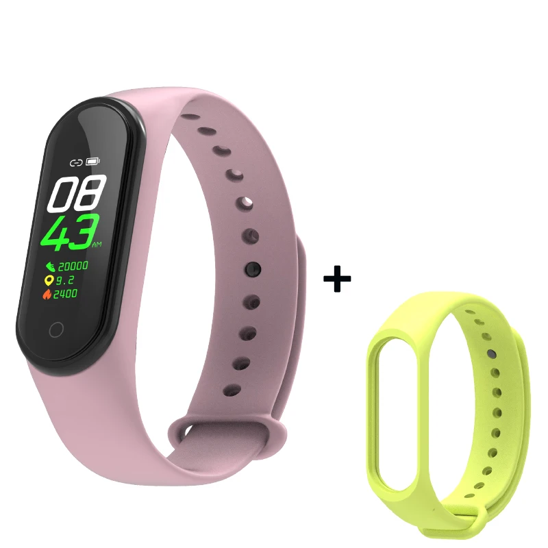 As shown21 Smart Fitness Bracelet M4 Tracker Waterproof Pedometer Blood Pressure Watch Support Multi-Languauge Wristband For Men Women Kids - Цвет: As shown21