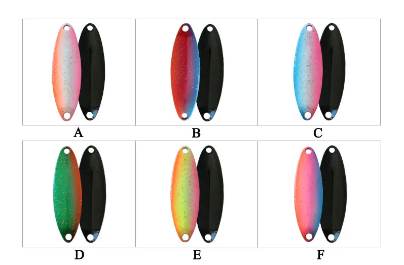 Новые рыболовные приманки 39 мм 4 5 г 6 шт./лот приманка ложка для ловли форели