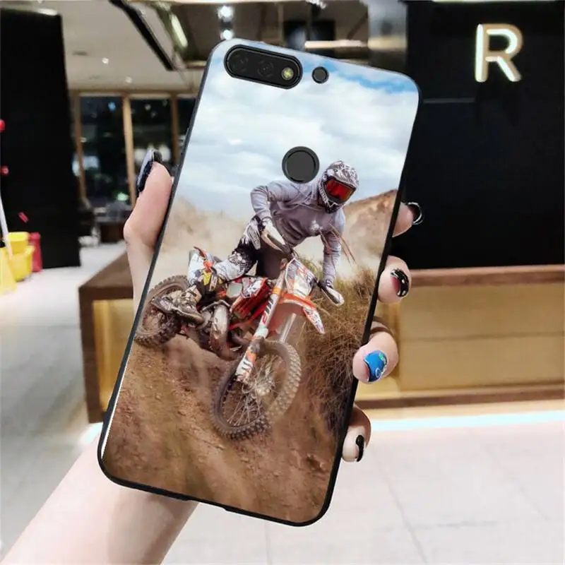 

Motocross Cross Dirtbikes Phone Cases For Huawei Honor 7C 7A 8X 9X 8A 10i 20lite 10 9 lite 20 8C 8S 7S 9A 10X lite