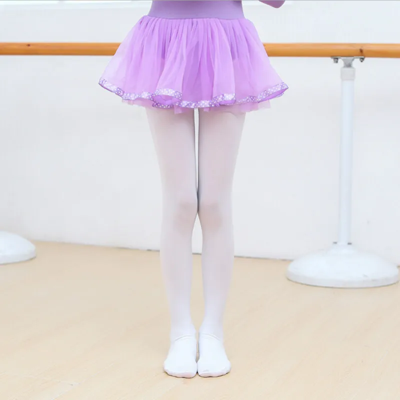 Модные Стрейчевые чулки для девочек детские Чулочные изделия танцевальные