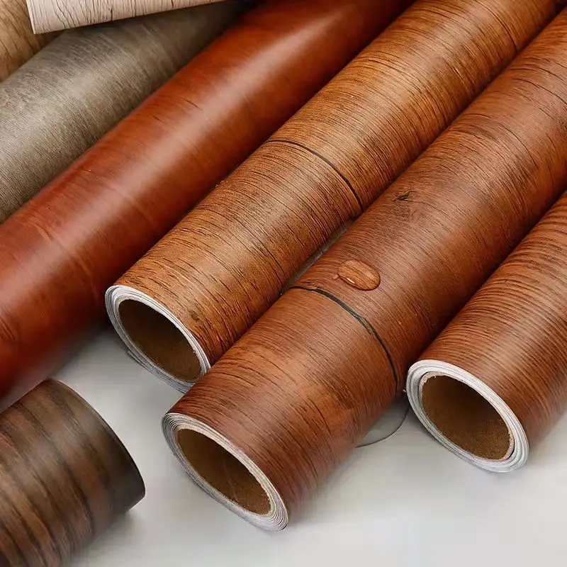 

Wood Grain Wallpaper Sticker Wood Self Adhesive Vinyl Removable Contact Paper Plank Countertop For Furniture Renovation Modern