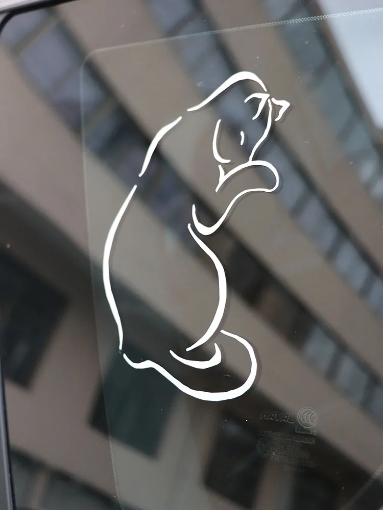 

ZTTZDY 12.7*17.4CM Car Sticker Lovely Sleeping Cat Vinyl Decal Black/Silver ZJ4-0123