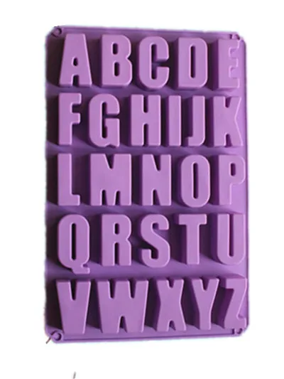 

English Capital Letter Mold For Cake Chocolate Making Handmade Concrete Cement Alphabet Letters Silicone Mould