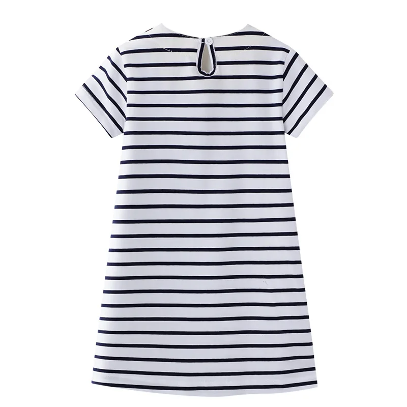 

2020 new girls dress 2-7 years old princess dress sequins color changing Mermaid embroidered sequins stripe dress 6210