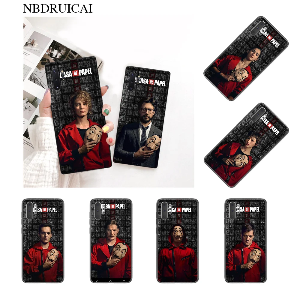 

PENGHUWAN Money Heist House Paper DIY Printing Phone Case cover Shell for Samsung Note 3 4 5 7 8 9 10 pro M10 20 30