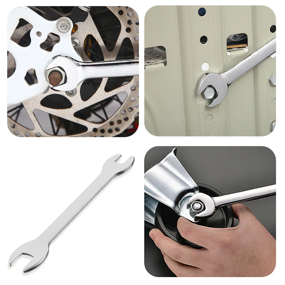 

Torque Double Head Open End Wrench 8-10mm Anti-slip Dual-use Spanner Stamping Wrench Car Bicycle Repair Tool