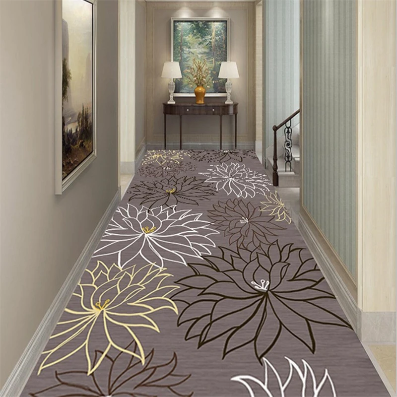 3D Глобен цветочный принт ковер коридор длинные ковры спальня гостиная кухня