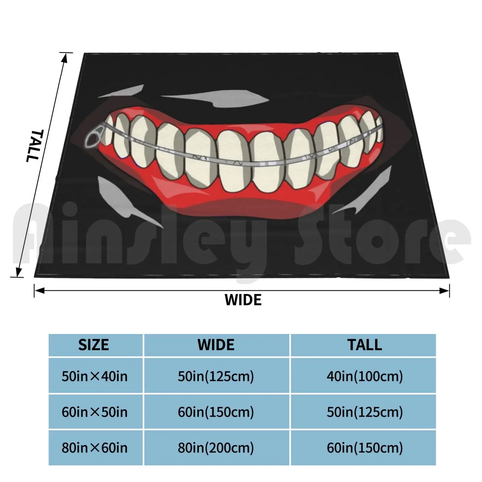 Аниме одеяло для дивана кровати путешествия Kaneki Ken Kanaki Манга видеоигры