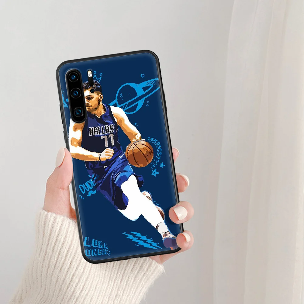 

Luka Doncic basketball 77 Phone Case For Huawei P Mate Smart 10 20 30 40 Lite Z 2019 Pro black Hoesjes Painting Back Soft Coque