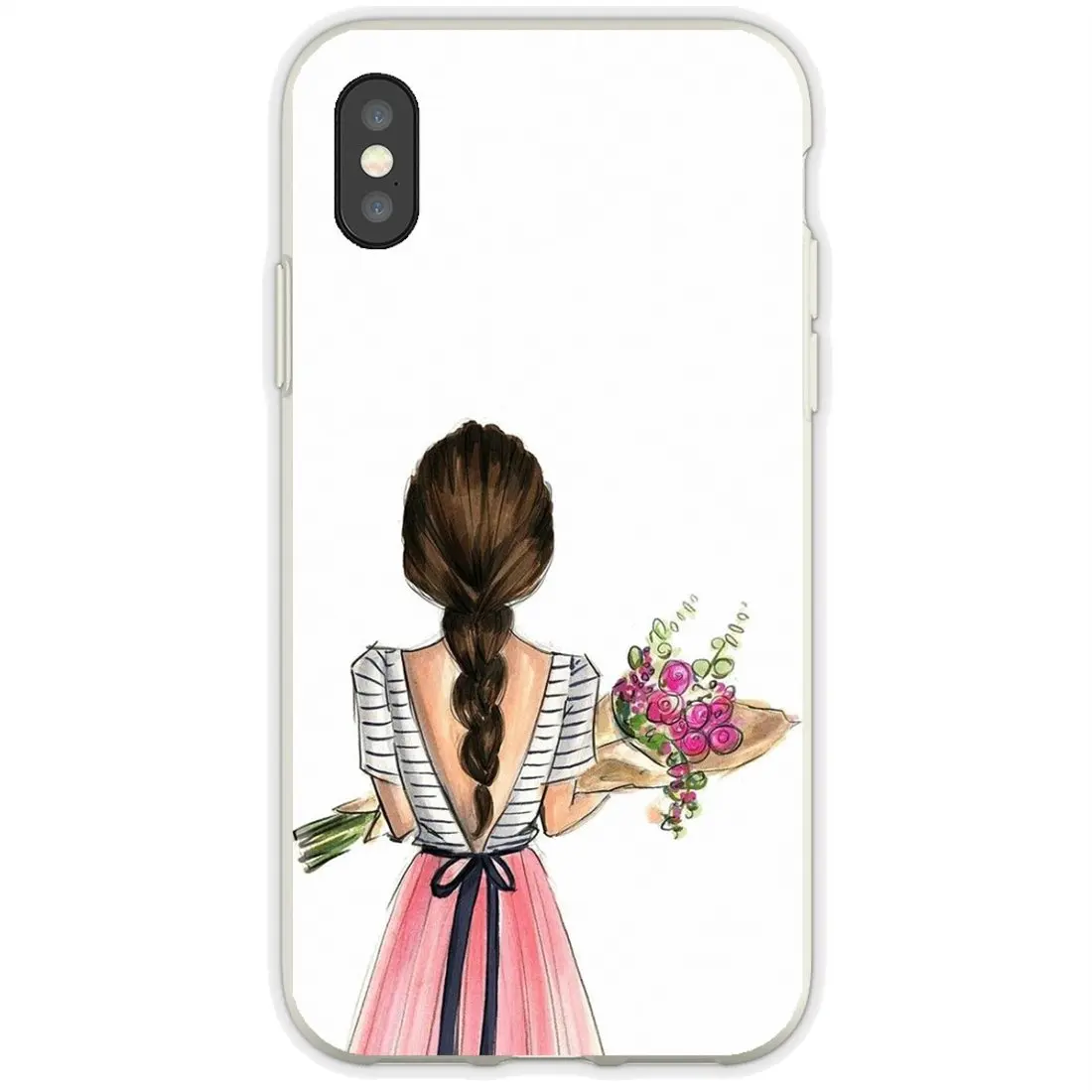 Платье шоппинг девушка самый большой силиконовый чехол для телефона Xiaomi Mi A1 A2 A3 5X