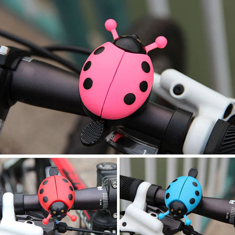

Aluminum Alloy Bicycle Bell Ring Lovely Kid Beetle Mini Cartoon Ladybug Ring Bell For Cycling Bike Bell Ride Horn Alarm