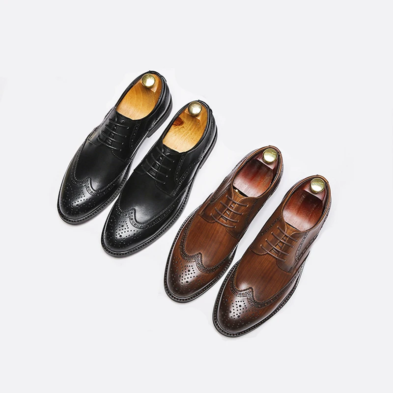 Новинка мужские классические туфли ZFTL Мужские Формальные из натуральной кожи в