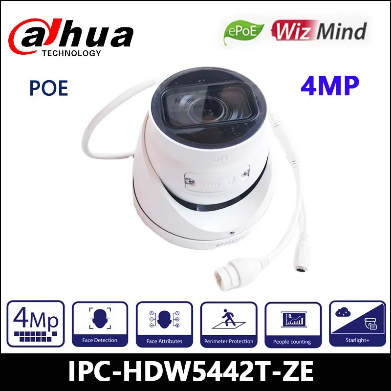

Dahua IP Camera IPC-HDW5442T-ZE 4MP IR Vari-focal Eyeball WizMind Network Camera POE H.265 built-in Mic Support Micro SD card