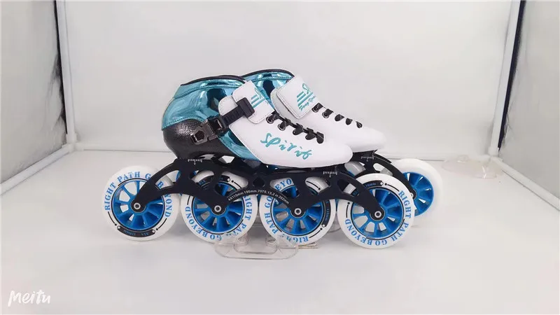 Углеродное волокно встроенные скоростные коньки Patines 3 4 колеса профессиональная гоночная обувь для марафона асфальта наземного дорожного катания 85A30-45
