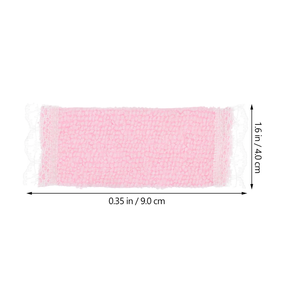 

4Pcs Miniature Bath Towels DIY Decorations Mini Towel Adornments (Random Color)